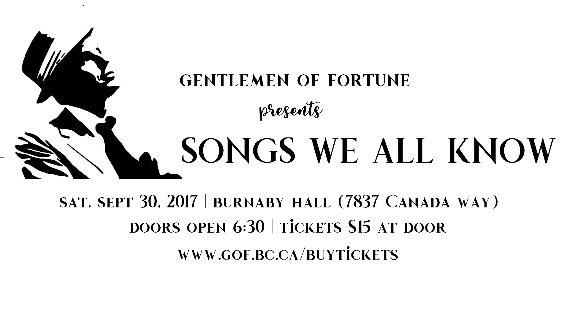 Gentlemen Of Fortune Chorus: Songs We All Know featuring Westcoast Harmony, Noise Quartet, VITA Quartet, & Limelight Quartet @ Burnaby Hall.
